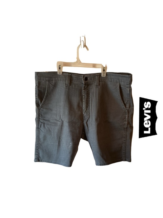 Levi's Other - Levi's 502 Black Tab Men's Charcoal Flat Front Jean Shorts